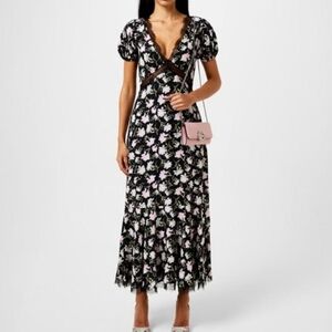 LoveShackFancy Aurelle Night Pearl Maxi Dress